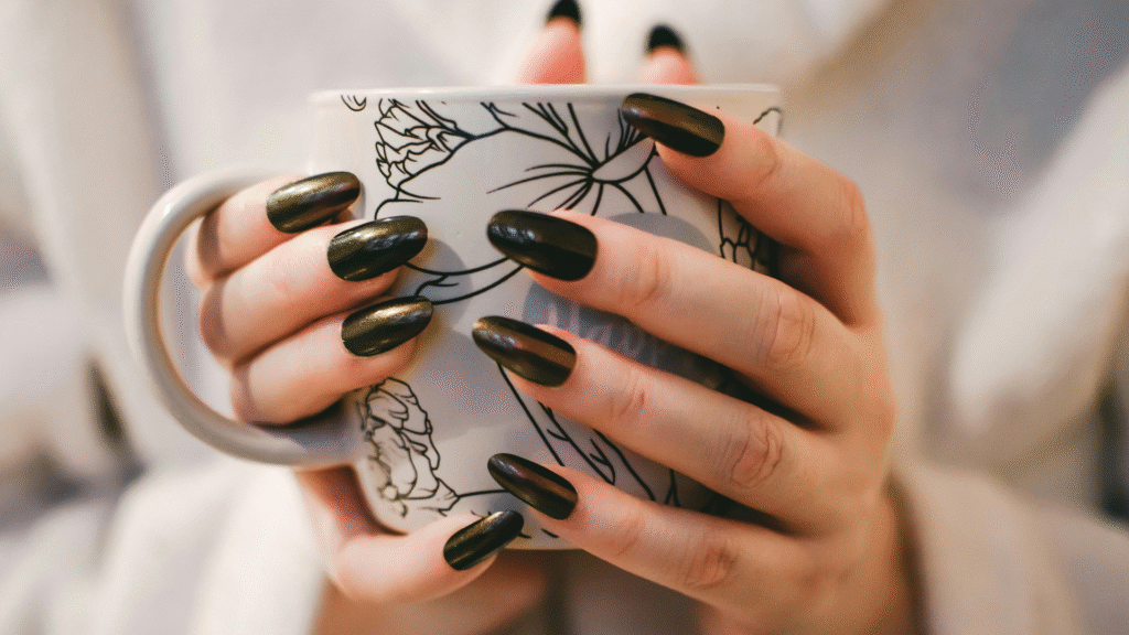 French tip trendy nail designs with pastel color tips